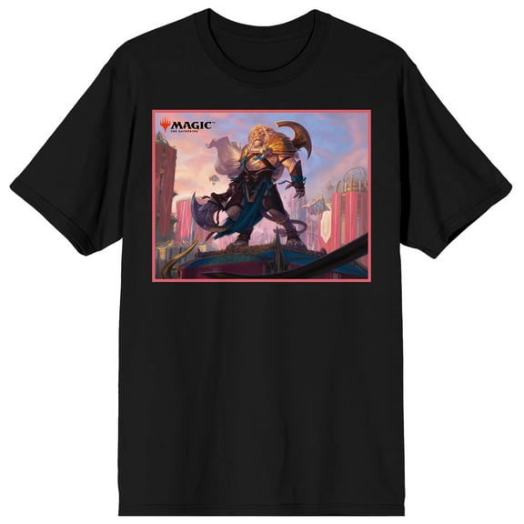 Lion MTG Men's Black Graphic T-Shirt-XXL