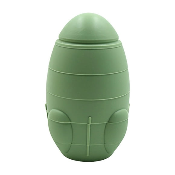 Baby Educational Stacking Toys Green With 6 Rings For Early Development Hand Eye Coordination Safe Plastic Infant Toy 4.3X2.8X1.2 Inches Green