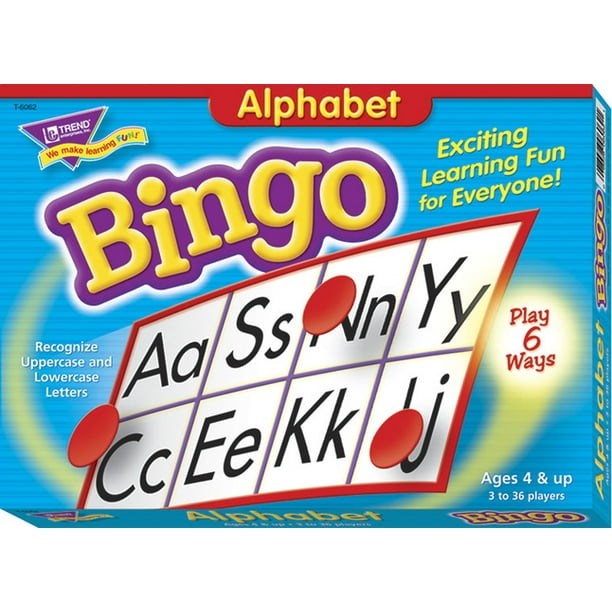 Trend Enterprises Alphabet Bingo With 250 Markers Walmart Com