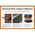 thumbnail image 6 of Classic Accessories Ravenna Patio Back Cushion Slip Cover & Foam - Durable Outdoor Cushion, Dark Taupe, 25"W x 20"H x 4"Thick, 6 of 19