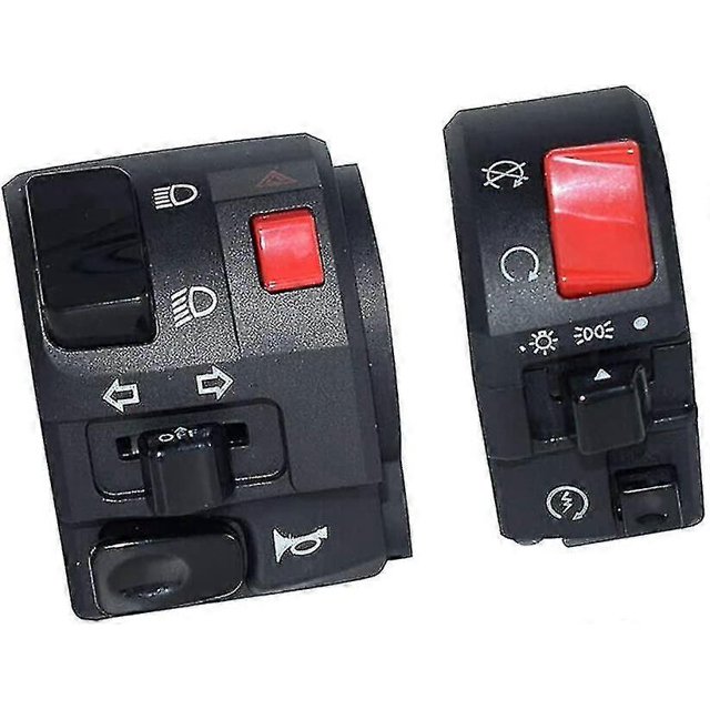 1 Pair Motorcycle Switch Handlebar Controller Switch Motorbike Horn Turn Signal Start Switch Button