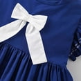 thumbnail image 5 of Auroural Toddler Girl Dresses 4T Girls' Dresses Children's Skirts Children's Bow Princess Dresses Girls' Flying Sleeve Dresses 4-5 Years, 5 of 9