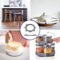 thumbnail image 5 of 2 Pcs 6 Inch Turntable Bearings Turntable Turntable Square Rotating Bearing Plate Hardware Swivel Plate, for Swivel Plate,Corner Cabinet,Revolving Shelve in Kitchen, 5 of 5