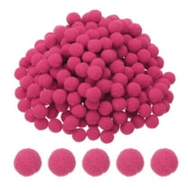 0.4inch Pom Poms for Crafts, 500pcs Pompoms for Crafts Puff Balls Bulk Fuzzy Balls for Hats Christmas Art DIY, Hot Pink