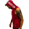thumbnail image 2 of Aunavey Men's Workout Hooded Tank Tops Bodybuilding Muscle Cut Off T Shirt Sleeveless Gym Hoodies, 2 of 5