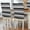 Grey Black White, variant on Black Gray Striped Chair Back Covers, Horizontal Lines Simple Minimalist Removable Chair Covers for Dining Chairs Set of 4, Washable Chairs Slipcovers Back Seat Protector for Wedding Party 19"x20"