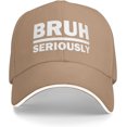 thumbnail image 1 of Seriously Bruh Hat Men Dad Hats Funny Caps, 1 of 7
