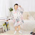 thumbnail image 6 of FORMRS Wearable Blanket Hoodie with Sleeves for Kids Cozy Flannel Sweatshirt, Cute Elephant, 6 of 7