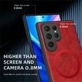thumbnail image 6 of Allytechgroup Magnetic for Samsung Galaxy S24 Ultra Case, Compatible with MagSafe Support Magnetic Car Phone Mount PU Leather Slim Phone Case for Women Men for Samsung Galaxy S24 Ultra, Winered, 6 of 10