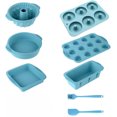 thumbnail image 1 of Set de 8 utensilios de silicona antiadherente para hornear, bandeja de horno, molde de silicona para tartas, bandeja para hornear, molde para donuts, Cepillos, rasquetas, 1 of 4