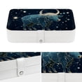 thumbnail image 4 of Constellation PU Leather Jewelry Box Necklace Organizer with Removable Compartment and Storage Box - Portable Beauty Organizer, 4 of 6