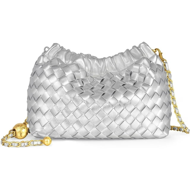 LHSHID Small Crossbody Bag For Women Trendy.Dumpling Bag Clutch Purse For Women Evening Bag Cloud Purse Vegan Leather Hobo Bag
