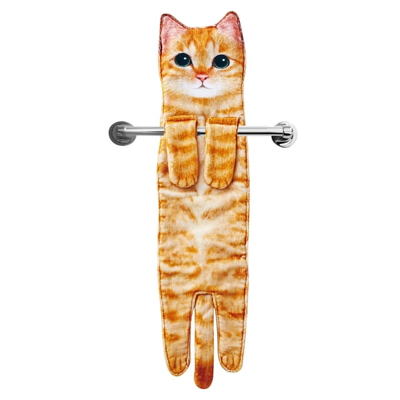 Toalla de mano AGRIMONY Cat Funny para baño y cocina - Cute D