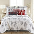 thumbnail image 5 of Villa Lugano Sleigh Bells Grey by Levtex Home - Decorative Pillow (12x24n.) - Snowflake - Red, White and Grey, 5 of 5