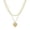 M, variant on Necklace For Women Double Paperclip Chain 26 Love Letters Gold Necklace Women Necklace Jewelry Necklace Cute Choker Necklaces for Women Simple Jewelry for Women Gifts
