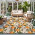 Area Rugs 3'x5', Vintage Orange Carpet Runner Indoor Outdoor Rugs Home ...