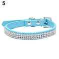 thumbnail image 2 of Cheers.US 3 Row PU Leather Rhinestone Diamante Dog Collar Soft Bling Cat Puppy Small Pet, 2 of 6