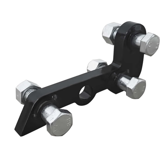 Single L-Shaped Bracket for 3-Hole Hydraulic Thumb Clips of Mini Excavators