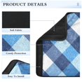 thumbnail image 4 of ALAZA Blue White Checkered Grid Pattern Car Seat Belt Adjuster Neck Covers Shoulder Cushions Pads M, 4 of 8