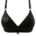 thumbnail image 2 of Miluxas Womens Secrets Full-figure Bra , Beautiful Lift Full-coverage Daily Bra Black 12(XXL), 2 of 3