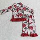 thumbnail image 1 of Conjunto de ropa de dormir de Navidad para niños, cárdigan a cuadros rojo y negro, Tops y pantalones a juego para bebés, pijamas para niños pequeños, 1 of 4