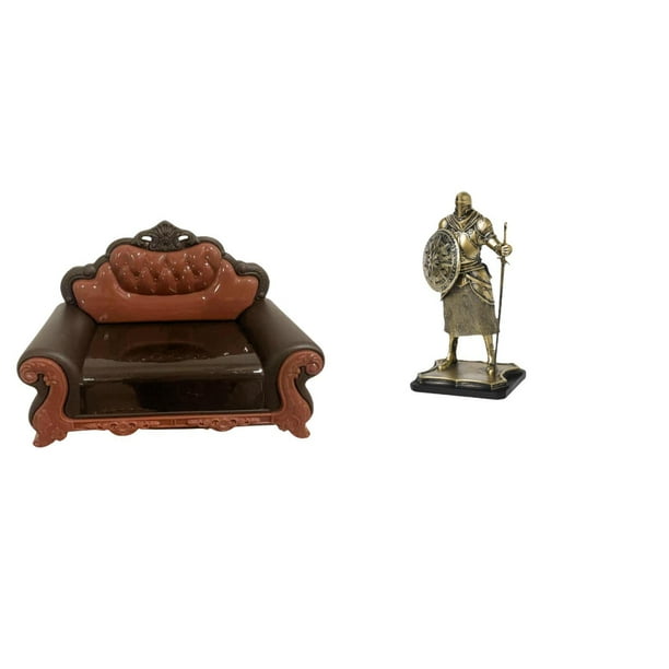Sofá Miniatura, Sillón Individual, Modelo DIY, Accesorio, Escultura De Caballero, Adorno De Escritorio, Estatua Creativa Europea, Figura Decorativa Para Entrada, Sala De Estar, Decoración