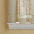 thumbnail image 3 of CHF Bridget Tier Curtain, 36"L x 56"W, Natural, Polyester/Linen, Indoor, Adult, 3 of 5