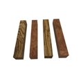 thumbnail image 3 of Turning Blanks Combo 2" x 2" (4 Piece ) - Zebrawood, Bubinga | Turning Wood, 3 of 4