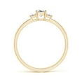 thumbnail image 2 of ANGARA Natural 3 Stone Princess-Cut Diamond Promise Ring in 14K Yellow Gold for Women (Size-3.5mm| Color-H| Clarity-SI2) | April Birthstone, Anniversary, Jewelry Gift for Women | Natural Diamond Ring, 2 of 8