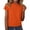 Orange, variant on Womens Shirts Short Sleeve Kelon Womens Tops Short Sleeve Shirts Crew Neck Summer Loose Fit Tops Trendy Dressy Blouses Shirts, L