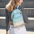 thumbnail image 6 of Honeii Starfish in Beach Print Canvas College Laptop Backpack, Durable Rucksack Travel Notebook Bag School Backpack Book Bag for Men Women-Medium, 6 of 7