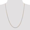 thumbnail image 2 of 14K Tri-Color Gold 1.8mm Diamond Cut Rope Chain Bracelet 7 IN, 2 of 4