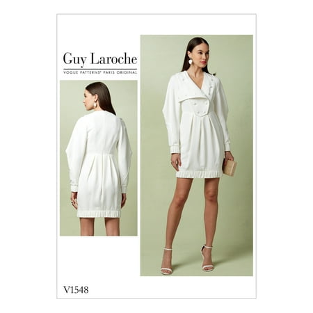 Sewing Patterns Girls Dresses Vogue Patterns Sewing Pattern Misses' Lined Princess Seam Dress with Detachable Overlay-6-8-10-12-14 ()