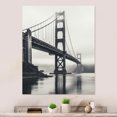 thumbnail image 2 of Designart "Majestic Arch Graphite Grey Bridge Grace III" Bridges Metal Wall Art Prints, 2 of 5