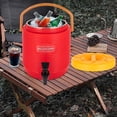 thumbnail image 3 of 13L/3.43Gal Large Capacity Insulated Bucket Hot and Cold Drink Dispenser Stainless Steel Insulated Beverage Dispenser with Faucet for Tea, Coffee, Milk, Juice, Party, Catering, Outdoor Use, 3 of 18