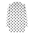 thumbnail image 4 of Dasayo White Women's Tops V-Neck Long Sleeve Dressy Blouses Fall Polka Dot Vacation Shirts Tshirts for Women S, 4 of 5