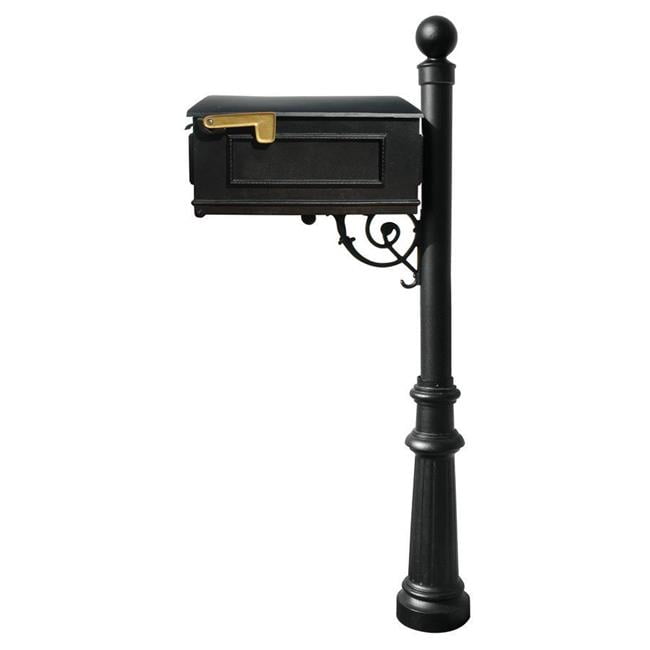 Mailbox Post with Support Bracket