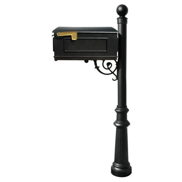 Mailbox Post with Support Bracket