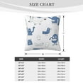 thumbnail image 4 of ZICANCN Alien Monster Cartoon Doodle Decorative Throw Pillow Covers, Bed Couch Sofa Decorative Knit Pillow Covers for Living Room Farmhouse 24"x24", 4 of 8