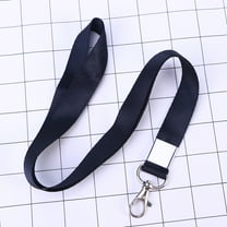 Masteelf 1PCS Neck Strap Lanyard Safety Metal Badge Lanyard for Business Id Key (Black)