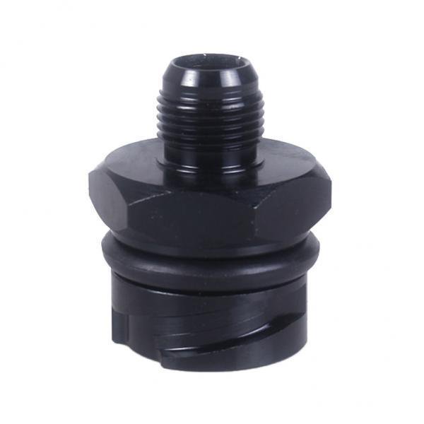 Tapa De Aceite De Tapa De Válvula Negra 2xBillet Con Accesorio -8 AN Para LSX7 /// Sharpla Tapa de aceite de la tapa de la válvula Billet