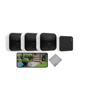 Blink_Indoor Wireless Battery-Powered, Motion Detecting, High Definition Security Camera System Kit with Playhardest Cleaning Cloth (3 Camera Set)