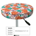 thumbnail image 4 of Daiia Hawaiian Style Stool Covers Round,Round Bar Stool Covers Waterproof Bar Chair Covers Washable Stool Cushion Slipcover for 12-14 Inch Chair-, 4 of 7