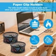 thumbnail image 4 of Goodw7 Stackable Wire Mesh Bowl 4 Pack, Desk Clip Holder Organizer for Paper Clips Pins, Sturdy Metal Net Caddy for Home Office Small Supplies, 4 of 9