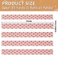 thumbnail image 3 of 5 Rolls Christmas Ribbon 1.5 inch Wide Decorative Ribbon for Gift Wrapping and Holiday Decorations Red Bows and Polka Dots, 3 of 7