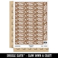 thumbnail image 2 of Snappy Work Camera Teacher Student School Sticker Set - Brown - Gloss Finish - 1.5" Small, 2 of 7