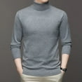 thumbnail image 2 of Pull Homme Chaud et Confortable à Manches Longues Col Roulé Vêtements Homme, 2 of 5