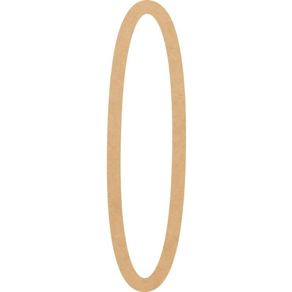 Unpainted Wooden 8'' Cream Peach Letter O, Paintable Alphabet A-Z