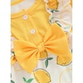 thumbnail image 4 of Bagilaanoe Newborn Baby Girl Rompers Print Short Sleeve Bodysuits + Headband 3M 6M 12M 18M Infant Summer One Piece Jumpsuit, 4 of 8