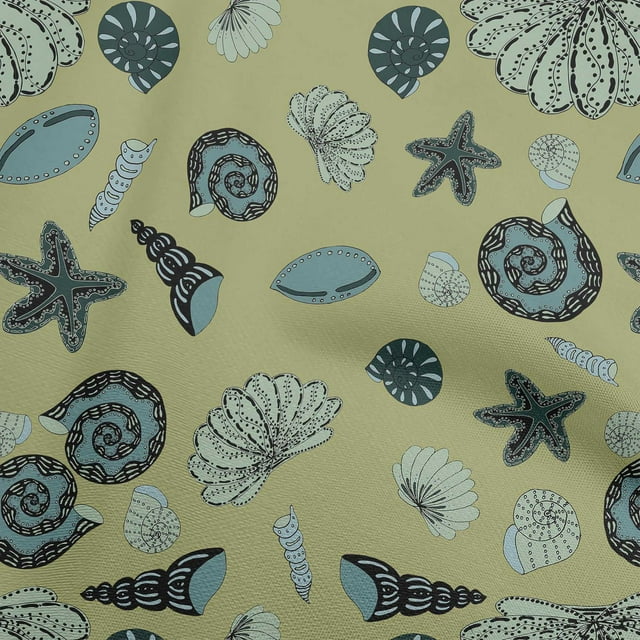oneOone Polyester Spandex Dusty Green Fabric Sea Sewing Craft Projects Fabric Prints By Yard 56 Inch Wide